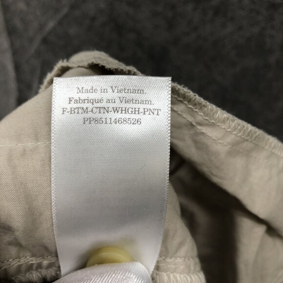 Everlane Way High Drape Pant Womens 6S Short Cream Pleated Wide Leg High Waist - Picture 11 of 11